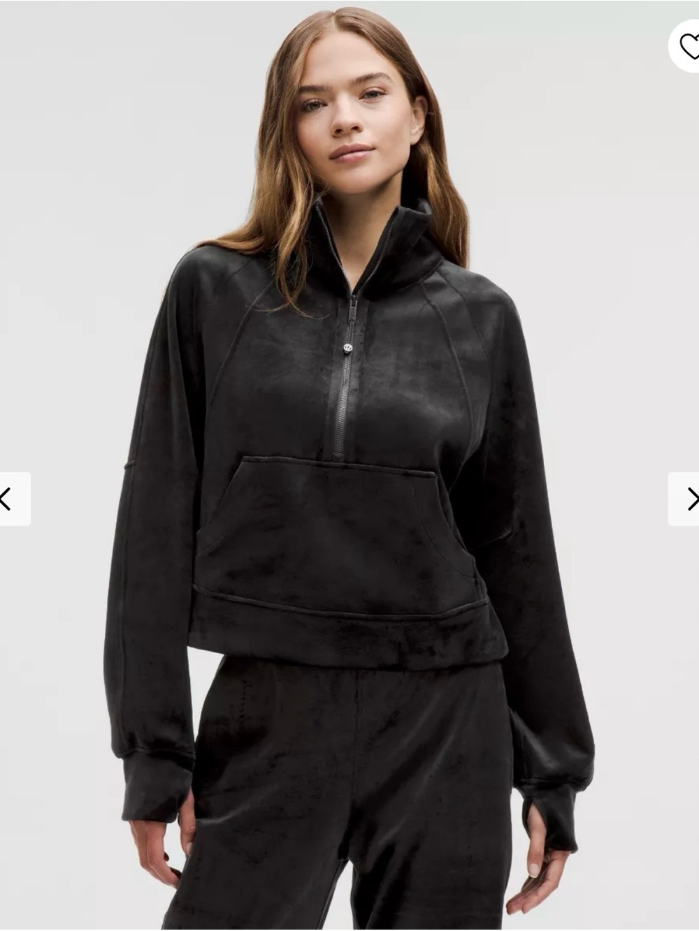 NWT❤️Lululemon Scuba Oversized Funnel-Neck Half Zip Velvet szXS/S